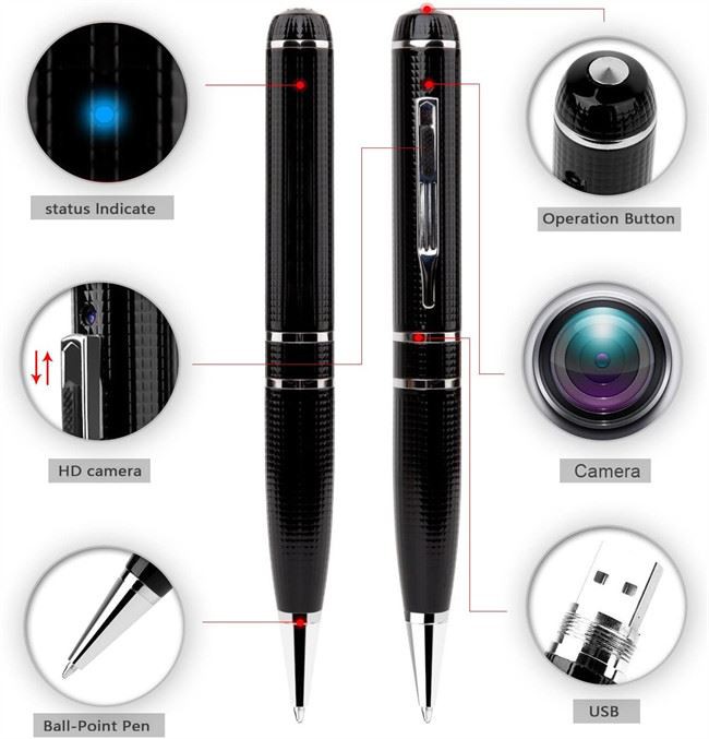 2K Hidden Pen Camera